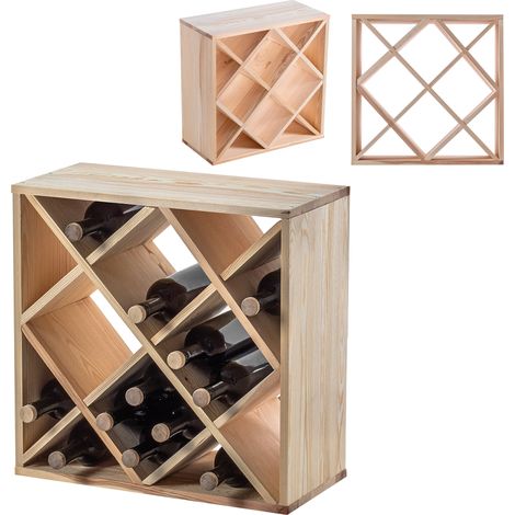 KADAX Weinregal „Wabe“, natur