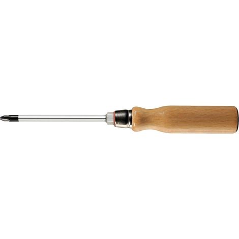 Tournevis manche en bois PZ1x 80mm FORTIS (1/3)