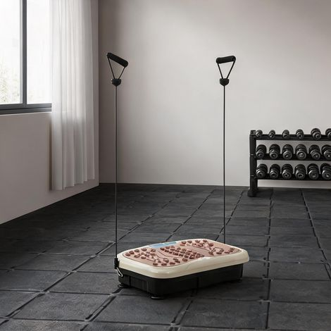 Plateforme vibrante fitness 200 W avec bandes élastiques (1/5)