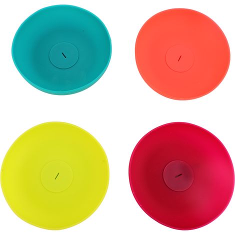Portaghiaccio in silicone per bambini, 4 pezzi, lavabili in lavastoviglie, riutilizzabili, meno disordine, gelati e dolcetti per le giornate estive. (1/5)