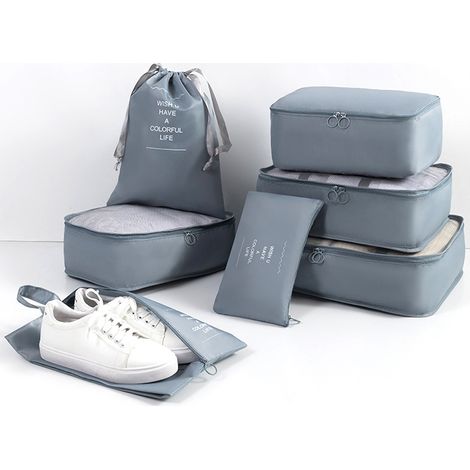 Ensemble de 7 cubes de rangement pour valises, organisateurs de bagages légers (1/5)