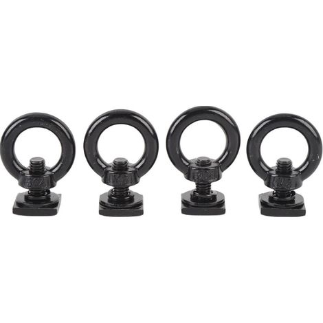 4pcs T-Track Mount Tie to Anchor M8 M8 Rogue Stainless Steel Slotted Bolts for Holding Bungee Rope Hooks Black (1/5)