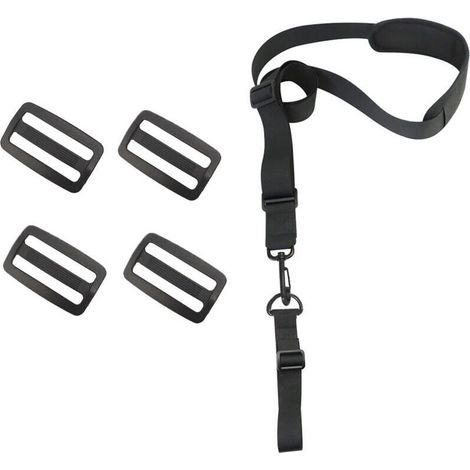 CSPARKV Harnais de Débroussailleuse Sangles D\'épaule Réglables Harnais Professionnel Universel Bandoulière Tondeuse Nylon pour Débroussailleuse, Tondeuse à Gazon (Livré avec 4 boucles de rechange) (1/4)