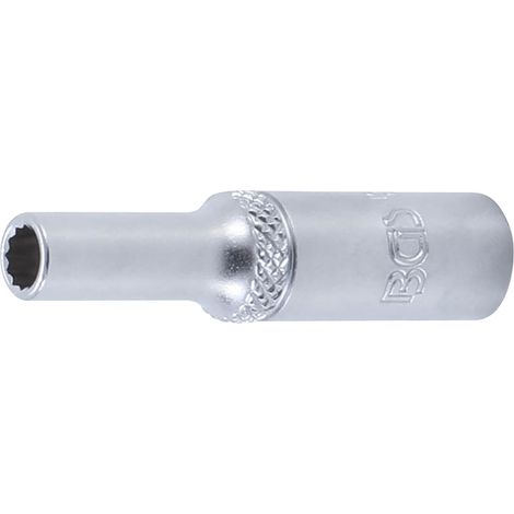 BGS Steckschlüssel-Einsatz Zwölfkant tief Antrieb Innenvierkant 6,3 mm (1/4&quot) SW 5 mm - 10704