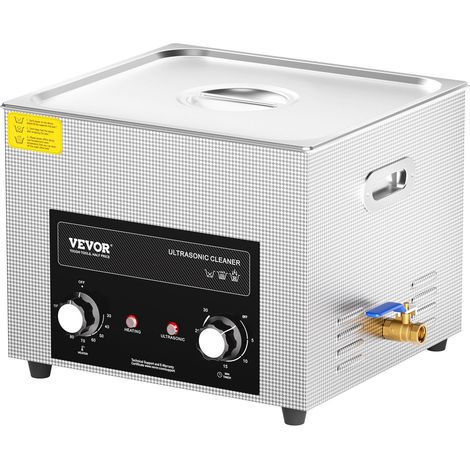 Nettoyeur Ultrasonique 15L avec Chauffage et Minuterie, Machine Professionnelle à Cavitation 360W pour Outils de Laboratoire et (1/5)