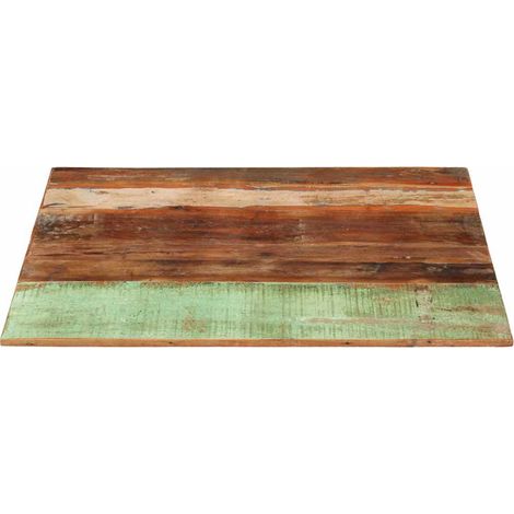 Quadratische Tischplatte 80x80 cm 15-16 mm Recyceltes Holz