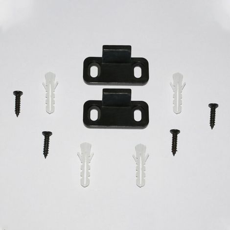 2PCS Guide de porte coulissante, guide de sol de porte de grange, pièces de quincaillerie de guide inférieur réglable non fendu (1/5)