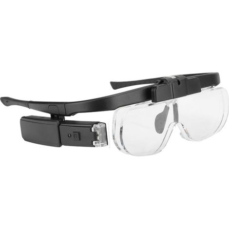 Lunettes de lecture grossissantes LED réglables 4.5x pour livres et journaux (1/4)