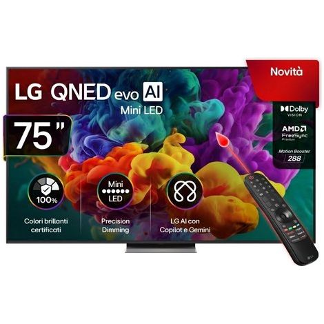 Televisore Lg evo AI 75QNED86B6B API