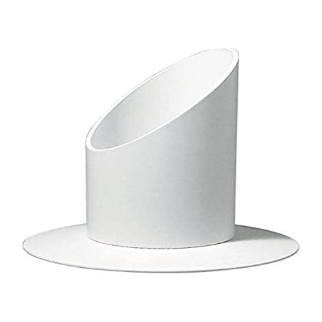 Rayher Portacandele in Metallo per Candele Affusolate, da Tavolo, Battesimo e Comunione - Candelabri, Lampadari, ø 30 mm, Bianco Opaco (1/2)