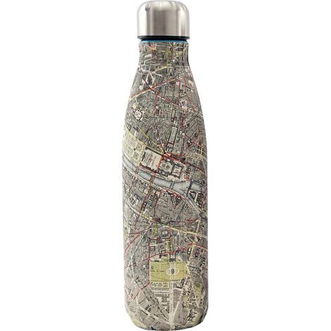 Bouteille isotherme en inox 50 cl City map Modèle 2