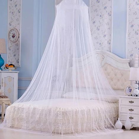 Moustiquaire à Dôme Blanc, Moustiquaire sans Porte, Anti-Moustique, Intérieur, Extérieur, Camping (1/5)