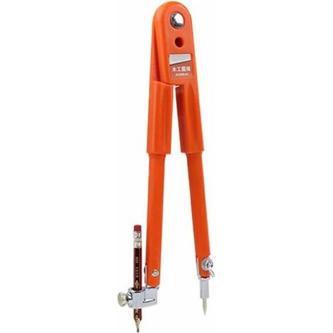 Precision Compass Pencil Woodworking Professional Compass Marking Gauge Line Tool Adjustable Multi-Functional Decoration Drawing Tool (S), Sunny (1/5)