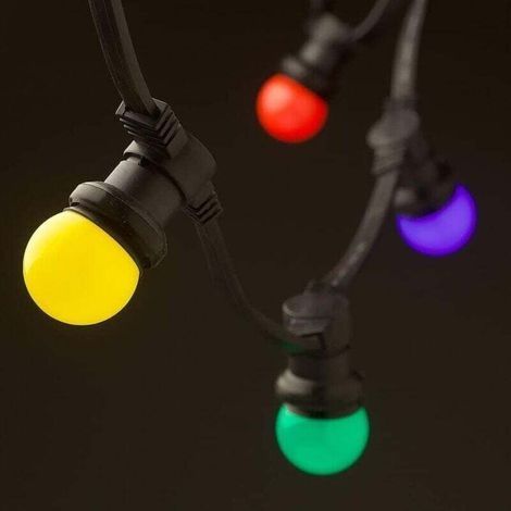 B22 3W LED-Farblampen, entspricht 30W, 300LM, AC 220V, B22 Bajonettlampen, mehrfarbige LED-Lichterkette für Zuhause, Bar, Party und Stimmungsdekoration - 40er-Pack [Energieklasse A] (1/3)