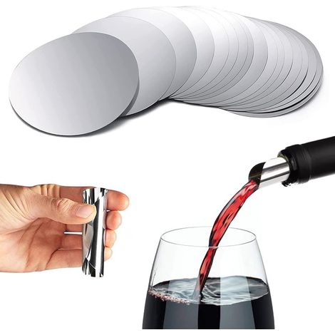 Lot de 30 becs verseurs à vin, carafe à vin, bec verseur anti-goutte, bec verseur réutilisable pour bouteilles de vin, anniversaire, mariage, fêteyux-AquaForge (1/5)