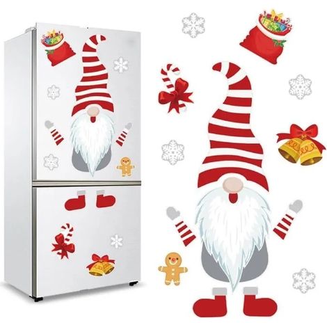Décorations de Noël - Non spécifié - Autocollants Magnétiques - Rouge - Pour Cuisine - Pour Enfants (1/4)