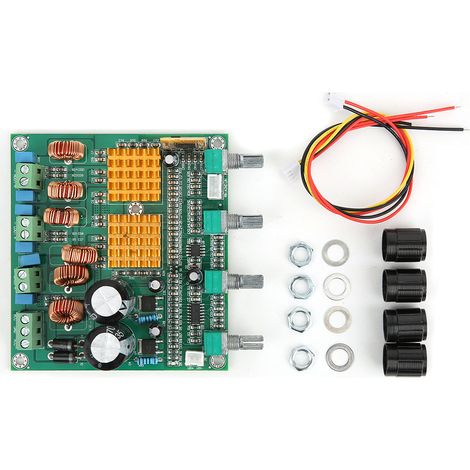 Amplificateur Audio 3 Voies - Carte Amplificatrice Subwoofer - TPA3116D2 - 100 W Sub / 50 W X2 - 22-26 V CC - Impédance 2-8 Ω (1/5)