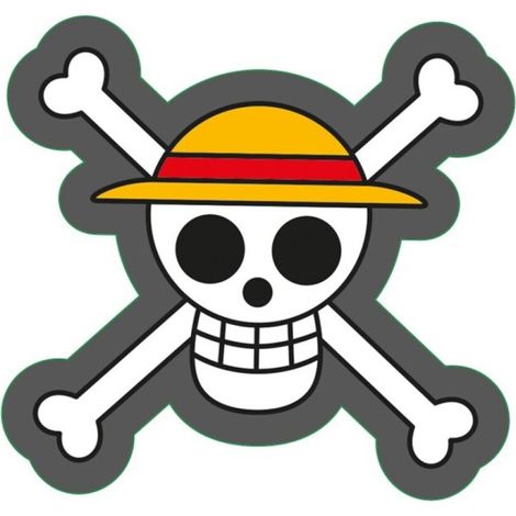 Coussin One Piece - tête de mort - 40x40 CM
