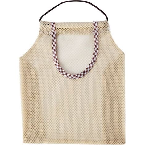 Set di 4 sacchetti riutilizzabili per prodotti domestici - per verdure verdi e patate biologiche - beige - portatili - per Con (1/4)