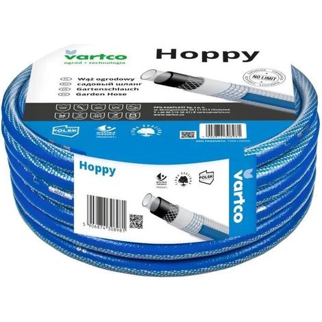 Vartco HOPPY Transparenter Gartenschlauch 50m Anti Twist