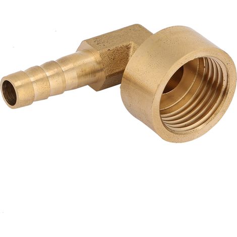 Raccord coudé femelle en laiton G1/2 pour tuyau, connecteur, adaptateur de joint (8 mm) (1/5)