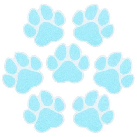 Lot de 20 grands autocollants antidérapants pour baignoire, douche, tapis de sol avec grattoir de qualité supérieure (bleu)