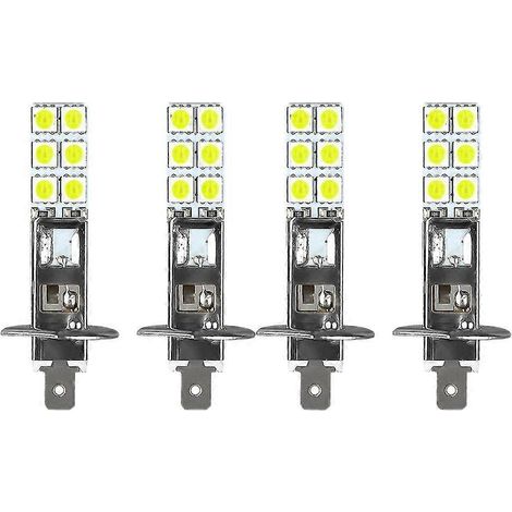 Kit de 4 ampoules LED H1 6000K Super White 80W pour phares antibrouillard et feux de route (1/5)