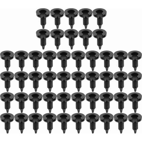 Clips de fixation pour panneaux de porte intérieur MWC9134 [50 Pièces, Noir, PA66/POM] pour Land Rover Discovery et Range Rover (1/5)
