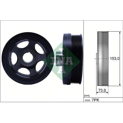 Poulie, vilebrequin Schaeffler INA 544 0183 10 MERCEDES-BENZ 642 030 00 03