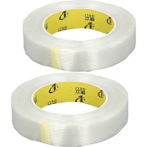 Rollen Glasfaserband, 25 mm breit, 50 m lang, selbstklebendes Umreifungsband für Transportgeräte