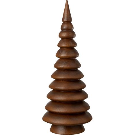 Pin Déco en Résine "Imitation Bois" 49cm Marron Foncé (1/2)