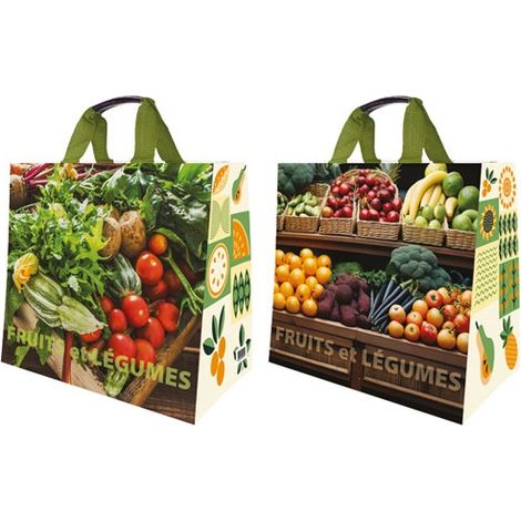 Tragetasche aus PP-Gewebe Früchte Gemüse 37 x 23 x 36 cm 30 l - Sphere