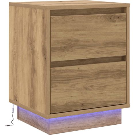 Maison Exclusive - Armadio da Notte Rovere artigianale 39 x 34,5 x 50 cm (1/5)