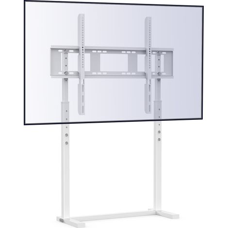 TV Standfuß 32-100 Zoll TV Ständer Höhenverstellbar VESA:800600 Fernseher Ständer Universal LCD LED TV Display Halterung bis max.40kg weiß