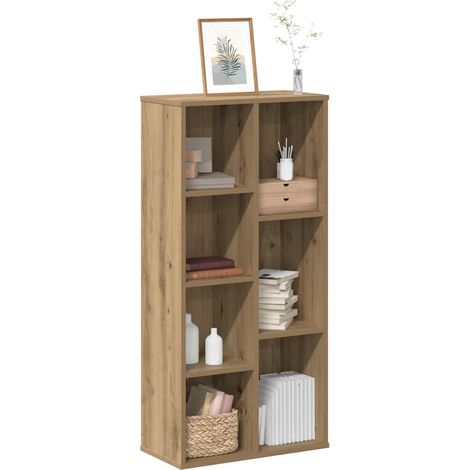 Bookcase Artisian Oak 50x25x105 cm Engineered Wood vidaXL