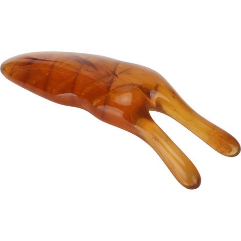 Masseur de nez, masseur facial pour petites narines, arête nasale haute, gratte-nez, outil d'embellissement du nez, grattoir en résine liftant et débouchant, couleur ambre. (1/5)