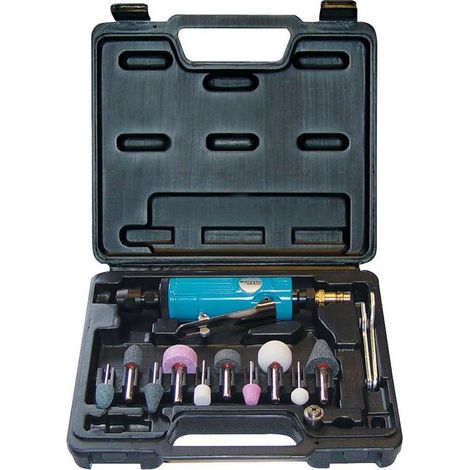 Güde Druckluft Einhandstabschleifer  6 bar  350 l/min  22.000 U/min  mit Zubehör