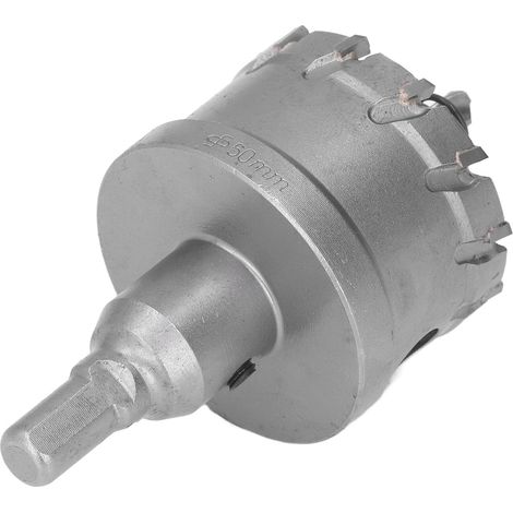 Foret Trépan Carbure TCT 50mm pour Acier et Bois, Outil de Perçage et Découpe