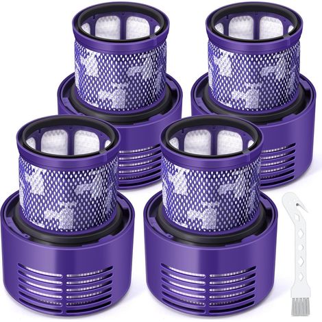 Filtre pour Dyson V10, 4 Pack Filtre de Remplacement Lavable pour Aspirateur Dyson V10 SV12 Cyclone Animal Absolute Total Clean, Pièce 969082-01 (1/5)