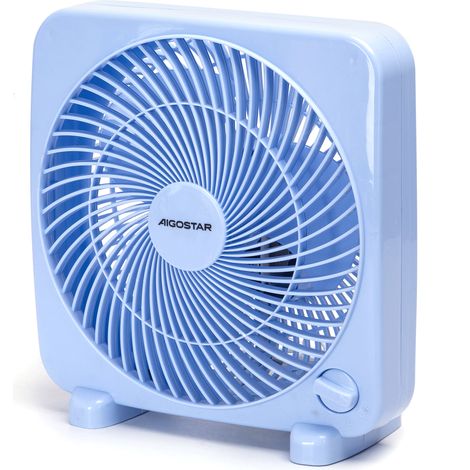 AIGOSTAR VENTILATORE BOX DA TAVOLO 3 PALE 3 VELOCITA SILENZIOSO 35 WATT