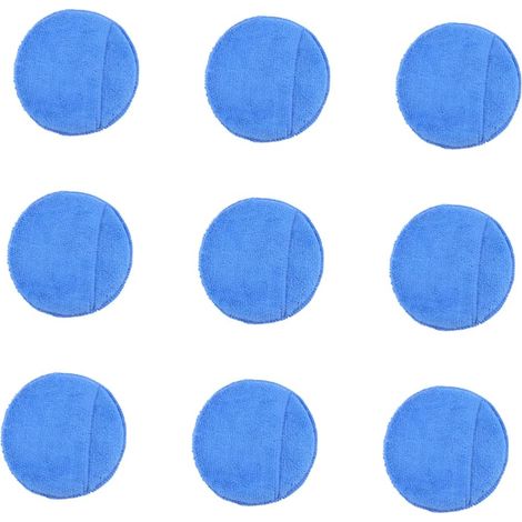 10pièces Lot De Applicateurs De Cire Microfibre Doux Avec Éponges Applicatrices Pour Étaler Cire Et Produits Étanchéité (1/5)