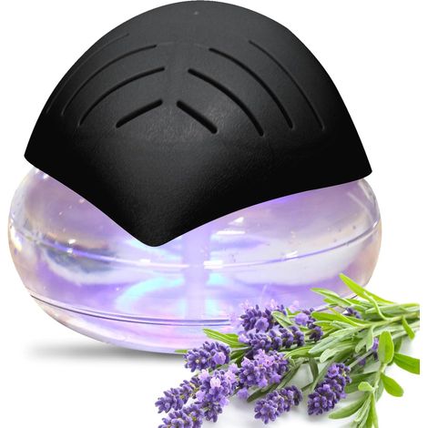 Purificateur d’eau avec filtre, diffuseur, ioniseur, LED. Pour maison, bureau, chambre, fumoir. Noir. (1/5)