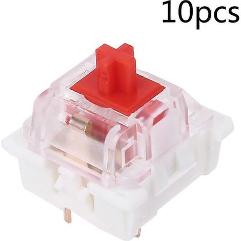 Interrupteurs mécaniques de jeu Outemu RGB Clicky Switches, 3 broches, 10 broches, rouge (1/5)