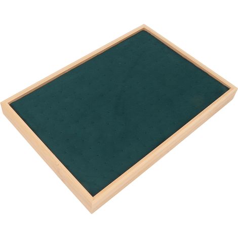 Plateau de rangement pour boucles d'oreilles à 216 trous avec tiroirs, 35,524,53cm, vert. (1/5)