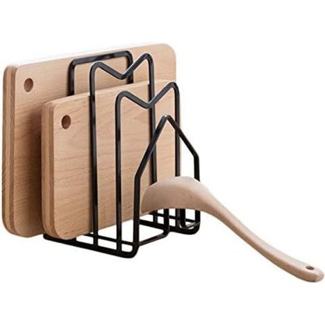 Support de planche à découper, support de couverture de pot, support de stockage de planche à découper support de vidange de comptoir de cuisine (1/5)