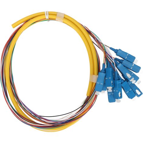 1,5 Meter langes, 12-adriges Singlemode-SC/UPC-SM-12X-Hochleistungs-Glasfaserkabel (1/5)