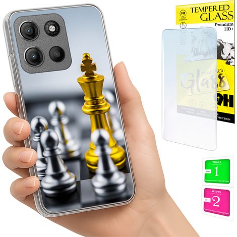 Funda para Motorola Moto G15 / G15 Power, carcasa trasera + cristal (1/5)