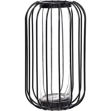 Vase Tube En Verre - Support Métallique Géométrique - Décoration Bureau Maison - Pour Plantes Ou Fleurs Coupées - 1 Pièce (1/5)