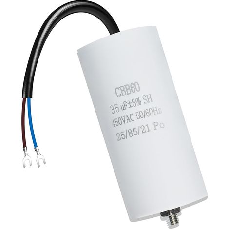 CBB60 450V 35uf Condensateur de démarrage, 50/60HZ Capacitor, Condensateur antiparasite microfarad, Moteur avec fil (1/5)