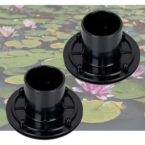 Lot de 2 connecteurs bàche VIS INOX passe paroi PVC 50mm pour bassin (1/5)